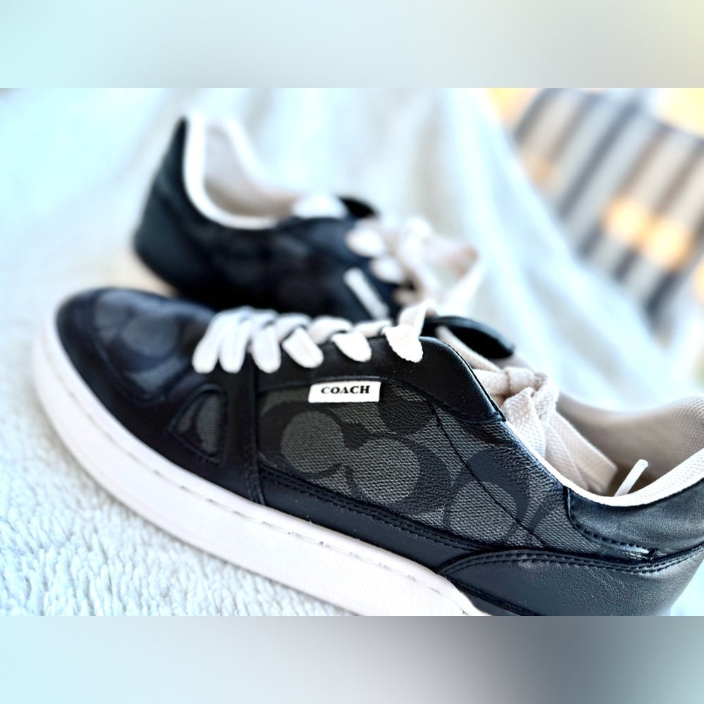 COACH‎ Clip Court Low Top Sneaker BLACK SIZE 8B - Picture 9 of 11